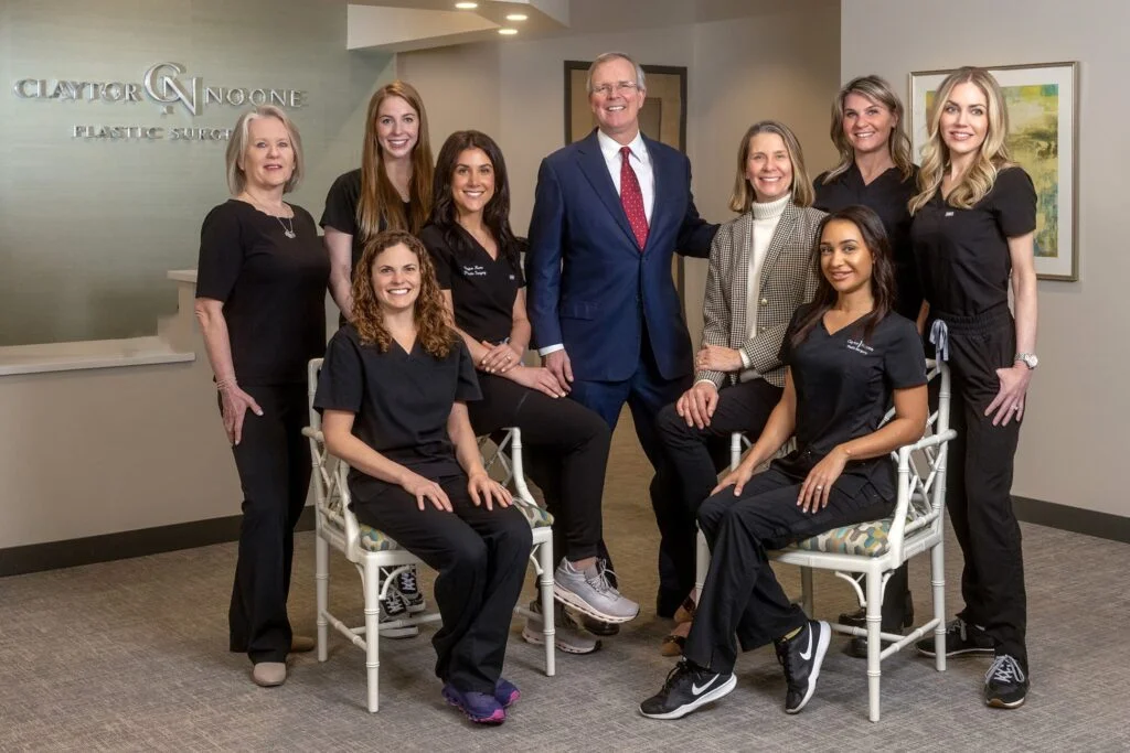 Dr. Claytor with staff at Philadelphia plastic surgery office