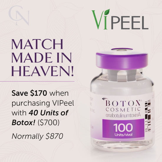 Claytor Noone July 2024 VI Peel and Botox combination treatment promotion